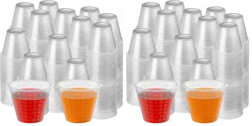 Image of DIMES Medicine Cups Disposable 1 oz [200 Pack] - Graduated Disposable Measuring Cup for Liquid Medication and Pills - Med Cups Perfect for Epoxy Resin Mixing and Measuring