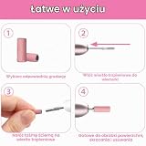 Mini nakładki ścierne 3,1 mm 180 grit, 100 szt. Zestaw z etui i 2 trzpieniami. Pasują do 99% frezarek. Idealne do manicure, delikatne i precyzyjne