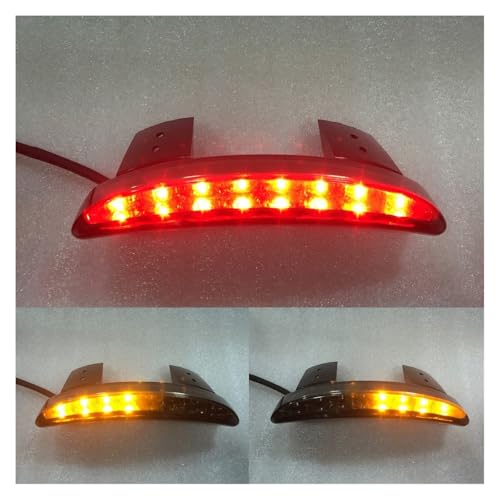 Intermitentes de moto con luz trasera integrada picada de alta visibilidad 4