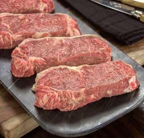 USDA Certified Organic Grass Fed Beef NY Strip Steak - Gift Box - 6 - 10 oz Steaks