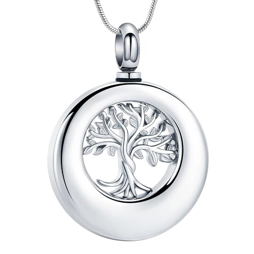 Pendentif en acier inoxydable pour cendres collier urne homme femme