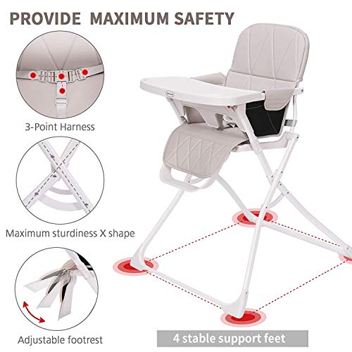 Top 10 Best folding high chairs for babies and toddlers Reviews