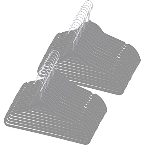 Kit 30 Cabides de Veludo 360° Antideslizante Kit Cabide para Roupas Camiseta Calça