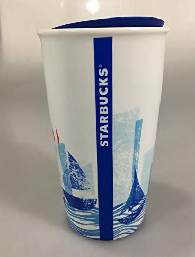 Vaso cerámico Starbucks 12oz doble pared rojo miniatura 3