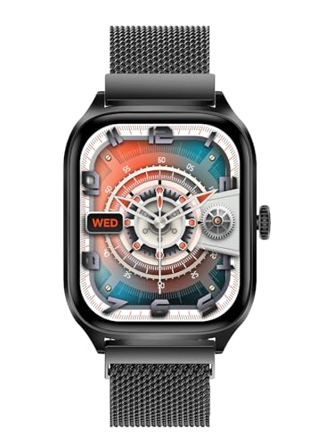 Image of TIMEX iConnect Calling Max 2.01 inch(5.1cm) Display with Functional Crown and BT Calling Smartwatch for Unisex - TWIXW1303T