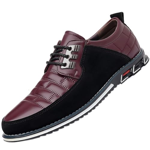 Image of Men's Premium Casual Lace Up Walking Shoes Business Driving Oxford Shoes