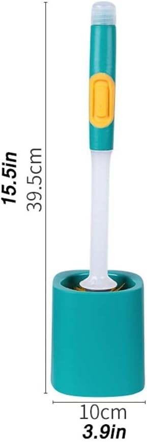 Toilet Brush Holder Toilet Brush Holder Household Wall-Mounted Hydraulic Silicone Toilet Brush Bathroom Long Handle Cleaning Brushs with Base Toilet Bowl Brush Set Toilet Brush Holders