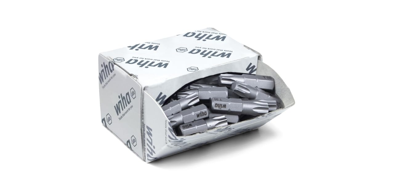 WIHA 08069 - Juego de bits Standard de 25 mm 7929Z 7015Z T30 x 25 mm Cod. 7929011