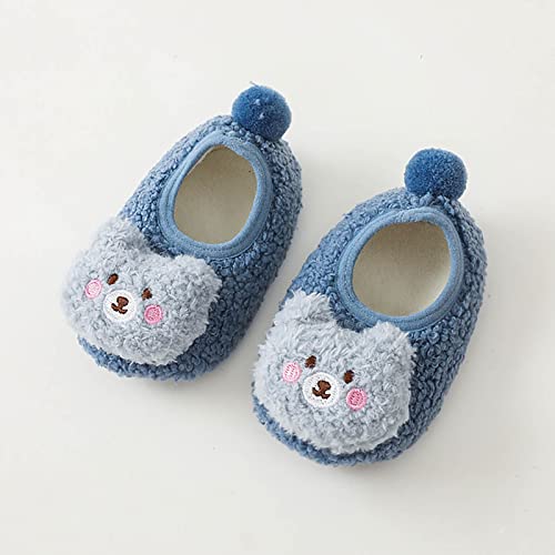 Toddler Cute Cartoon Shoes Boys Girls First Walking Shoes Flat Bottom Non Slip On Plush Warm Comfortable Shoes4