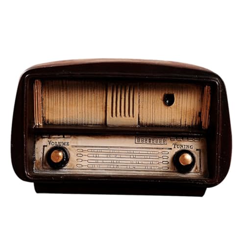iplusmile 本棚 装飾 本棚 装飾 クリスマス ギフト ビー 日焼け ヴィンテージ ラジオ モデル 写真 小道具 装飾 樹脂 工芸品 モデル ホーム 装飾 ヴィンテージ モデル 窓 装飾 食料