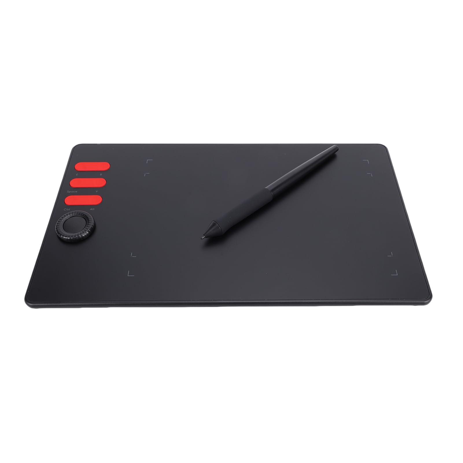 Tableta de Dibujo gráfico, área de Dibujo de 7,68x4,80 Pulgadas, lápiz óptico Profesional para diseñadores, Win/Mac/Android
