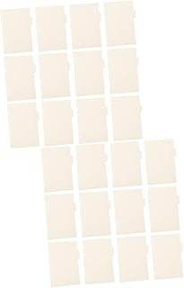 VILLCASE 30 Peças Separador De Índice Página Anotação De Livro Abas Para Fichários Divisores De Abas Convenientes Abas De Página 6 Divisórias Para 3 Argolas Divisórias Apêndice Branco Em