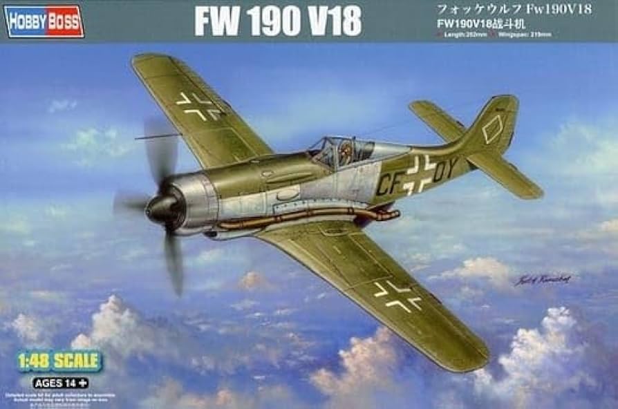 プラモデル完成機　1/48　フォッケウルフ(1) Amazon | プラモデル 1 48 フォッケウルフ Fw 190 V18 エア