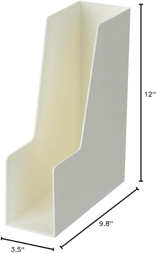 Miniatura 6 de YBM HOME Organizador vertical para archivos, diseño frontal abierto para un fácil acceso a archivos, documentos y revistas, ideal para oficina en