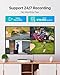 ZOSI 3K Lite Security Camera System Indoor Outdoor,AI Human/Vehicle Detection,Night Vision,Remote Access,4pcs 1080P 1920TVL Weatherproof Surveillance Cameras,H.265+ 8CH CCTV DVR(NO HDD)