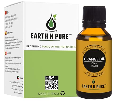 Image of Earth N Pure Orange Essential Oil Natural and Therapeutic Grade 30 ml