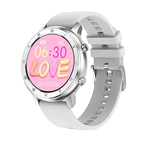 DT89 Women's Smart Watch IP68 Waterproof ECG Heart Rate Menstrual Monitoring Heart Rate Monitor Aerobic Exercise Alarm Clock Sleep Monitor VS KW10 Smartwatch(A)