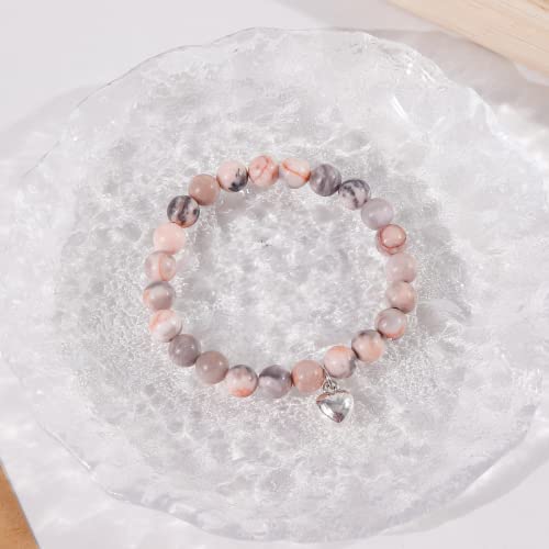 HUASAI Bonus Daughter Gifts Natural Stone Bracelet for Daughter in Law Daughter Gift from Mom3