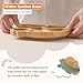 MingHoYo Bamboo Suction Plates Bowls Set for Baby Toddler - Includes Bamboo Bowl, Divided Plate, Silicone Fork & Spoon, All-Natural Baby Feeding Set for Baby-Led Weaning