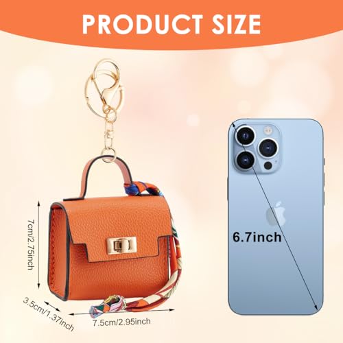 Image of SANNIDHI Bag Charm Mini Backpack Keychain for Women Small Pouch Coin Purse Headset Bag Key Ring for Woman Girls
