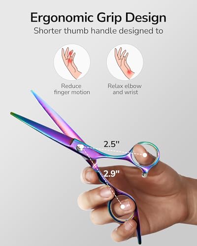 image for ULG Hair Cutting Scissors, Professional Hair Scissors 6.5 inch Right-H