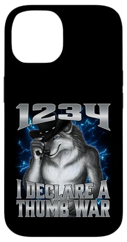 1234 I Declare A Thumb War スマホケース iPhone 14 用