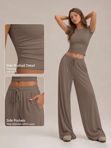 Image of Trendy Queen Women's 2 Piece Matching Summer Lounge Set with Pockets