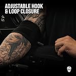 Gymreapers Weightlifting Elbow Wraps (1 Pair) - Flexible 40'' Elbow Compression Strap & Joint Support Brace - for Bench Press, Powerlifting, and Pressing - Image 3