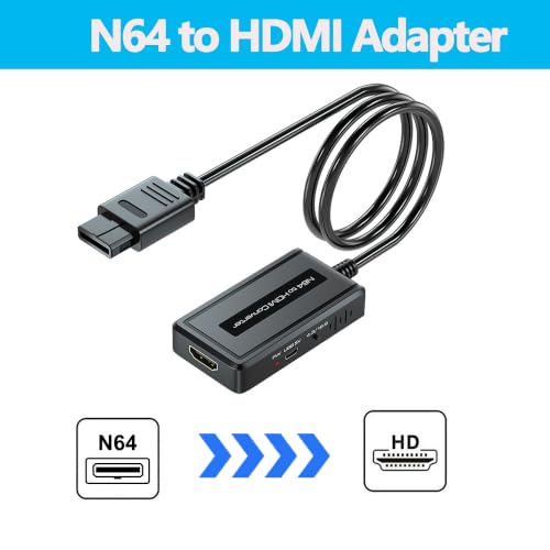 Adaptador N64 a HDMI con cable USB miniatura 4