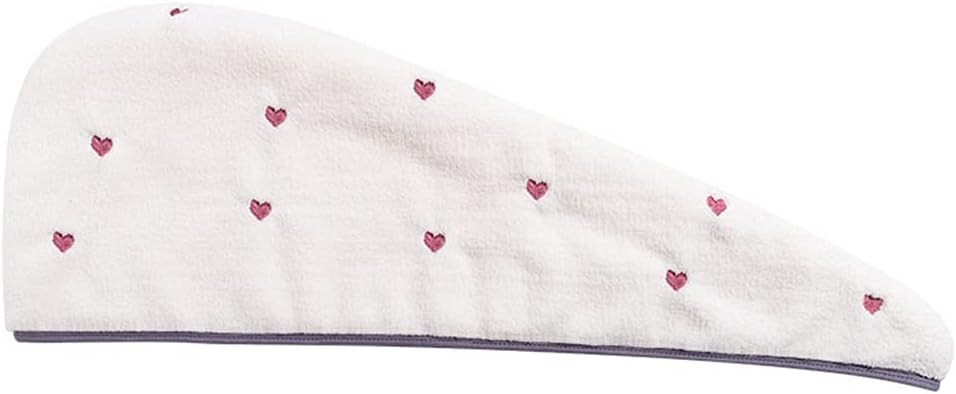 Hair Drying Hat Women's Double Thicken Super Absorbent Quick-Drying Wipe Hair Towel Pack Headscarf (Color : D Size : One Size) (C One Size) (C One Size)