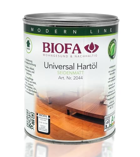 BIOFA Universal Hartöl 1,00 Liter, Holzöl, Parkettöl
