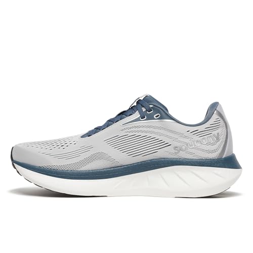 Saucony Mens Ride 18 Sneaker Cloud/Dusk 11