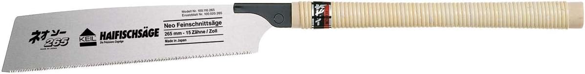 Wedge 100 110 265 Japanese Shark Saw NEO Scroll Saw 265 mm / 15 Teeth/Inch