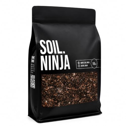 Soil Ninja Orchid Bark 3-15mm 10L - Orchid Potting Mix & Bark for Houseplants - Peat Free FSC Certified Bark for Drainage Aeration & Moisture Balance