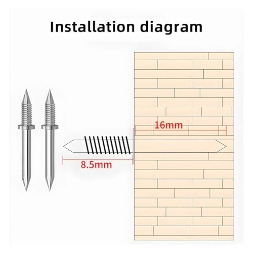 Double Headed Nails 200 piezas clavos sin costura con cabeza doble para ensamblaje invisible miniatura 5