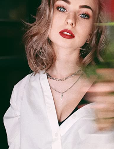 925 Sterling Silver Figaro/Cuban Chain Necklace for Men Diamond Cut Silver Link Chain for Women 16-30 Inches3