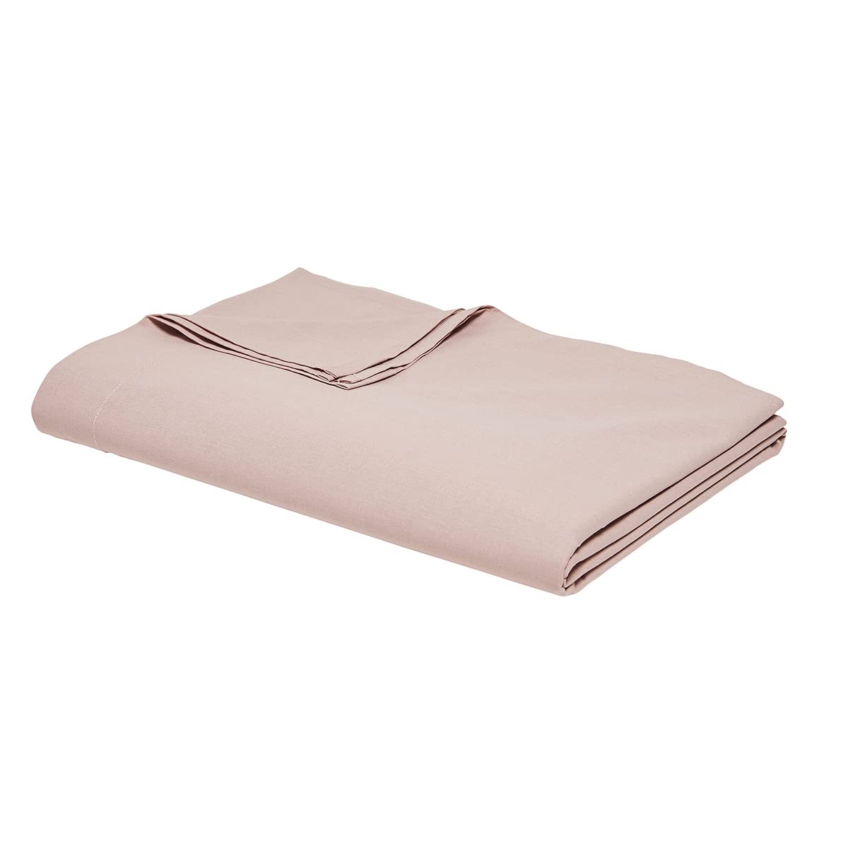 Single Flat Sheet 180 x 290 cm Cotton Sand Pink, Rose Des Sables, Petit Single - Image 3
