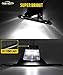 Partsam LED License Plate Light Waterproof 12V DC License Tag Light with Holder Drainage Hole Steel Bracket Mount ABS Housing PC Lens for Trailer Truck Pickup UTV ATV RV Boat 12V DOT Compliant