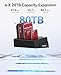 ORICO 4 Bay External Hard Drive Docking Station USB 3.0 to SATA I/II/III for 2.5''/3.5'' HDD SSD with Hard Drive Clone Function Slope Design Support UASP [4 x 20TB]-6648US3