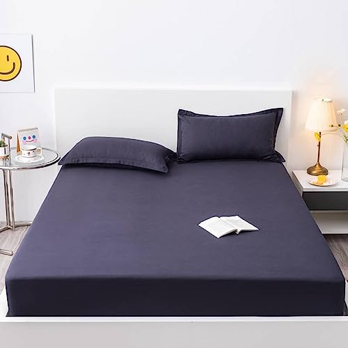 FCLDESHOP Disponible en Diferentes tamaños,Sábana Bajera A Prueba De Orina Impermeable con Estampado De Dibujos Animados, Sobrecolchón De Hotel Homestay,Azul Marino,150x200cm (59 X 79inch)
