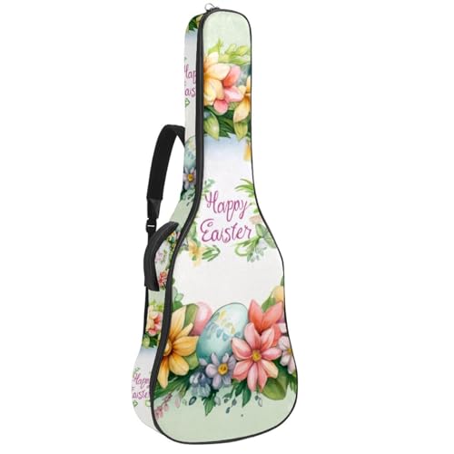 Sac pour guitare acoustique imperméable 42.9 pouces avec plusieurs poches de rangement