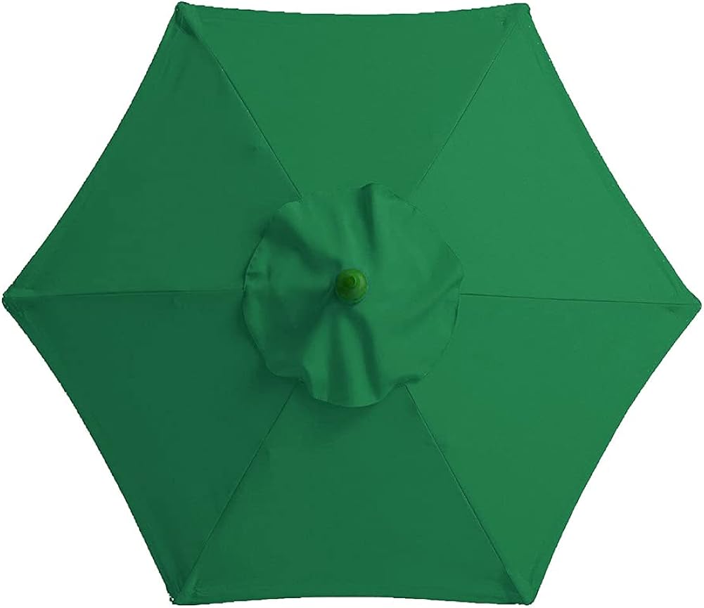 Uposao Parasol Umbrella Replacement Cover, 6 Arms Sun Umbrella