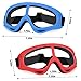 YSCare 4 Pack Protective Goggles, Safety Glasses with Clear Lens and Adjustable Strap, Protective Eyewear Compatible with Nerf Guns for Game Battle Christmas Gift (4 colors)