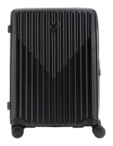 Valise GUESS Olbia Trolley M Black : bagage rigide noir de taille moyenne pour voyager
