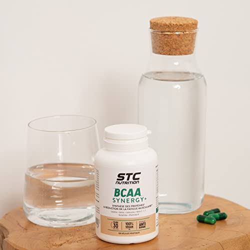 STC NUTRITION - BCAA Synergy+ - Complément alimentaire riche en acides aminés branchés - Augmente la résistance à l'effort — Réduit la fatigue musculaire - Limite les courbatures - 120 gélules Cover