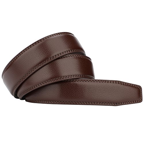Image of Lavemi Men's Real Leather Ratchet Dress Belt with Automatic Buckle,Elegant Gift Box