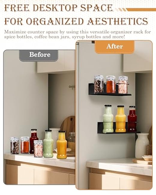 2 Pack Strong Magnetic Cup Holder for Fridge, Magnetic Cups Holder for Metal Surface, Organizer for 30&40 oz Water Bottle Tumblers, Metal Cabinet Cup Storage Racks, Tumbler Organizer Accessories