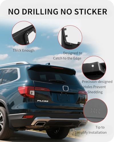 Image of Heavy-Duty Mud Guards & Splash Flaps for 2019-2022 Honda Pilot, Full 4-Piece Set (Front + Rear)