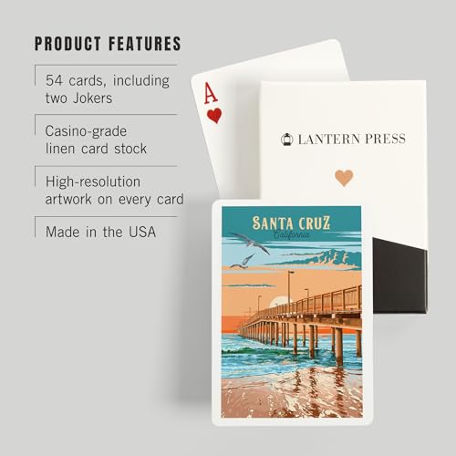 Juego de 52 Naipes Poker Santa Cruz California miniatura 3