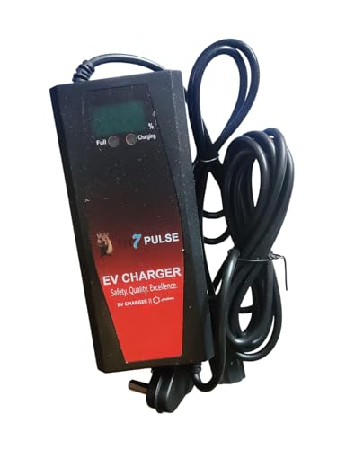 Image of LORD'S TOWN 60 Volt 3 Amp Lead Acid Charger for Electric Scooter with Digital Percentage Display | Graphine Battery Charger for Fast Stable Charging